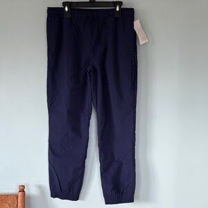 NWT All in Motion Kids Navy Blue Lined Joggers, Size XL (14)